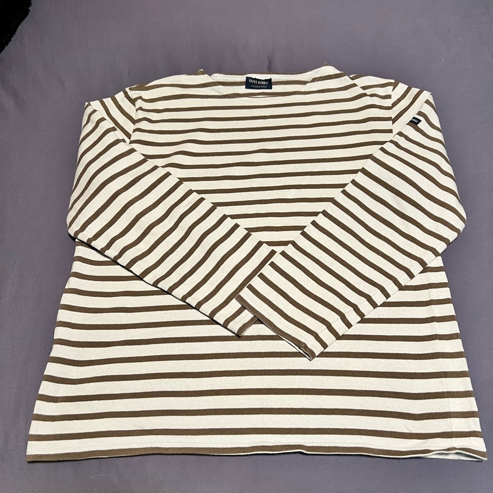 Saint James Striped Long Sleeve Shirt